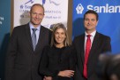 (Left to right) Francois Pienaar Elana Meyer and Carl Roothman Sanlam Investments Chief Executive Retail